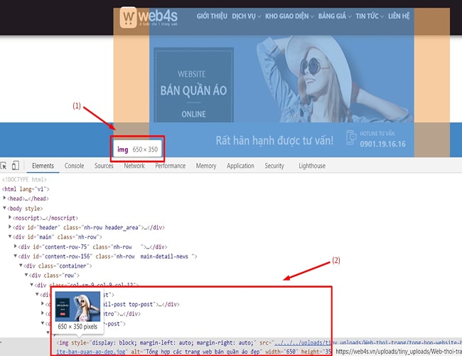 Kích thước ảnh sản phẩm chuẩn trên website